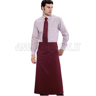 ISACCO GREMBIULE VERSAILLES SENZA SPACCO BORDEAUX 100 % POLYESTER