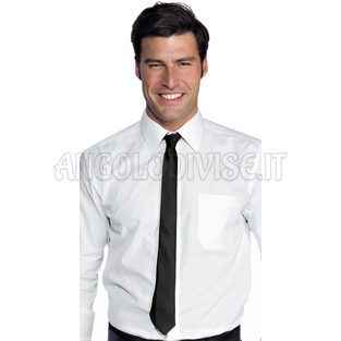 ISACCO CRAVATTA STRETTA NERO 100 % POLYESTER