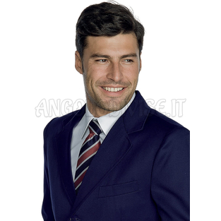 ISACCO CRAVATTA REGIM. GRIGIO/BORDEAUX/BLU 100 % POLYESTER