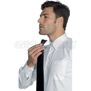 ISACCO CRAVATTA CLIP NERO 100 % POLYESTER