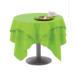 ISACCO Tovaglia ELEGANCE  136 x 136 cm VERDE MELA