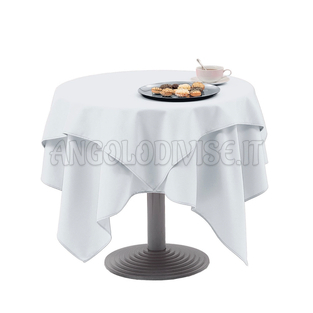 ISACCO Tovaglia ELEGANCE  116 x 116 cm BIANCO