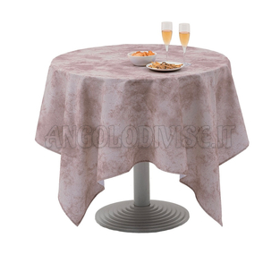 ISACCO Tovaglia ORCHIDEA ANTIMACCHIA  136 x 136 cm COLORE PAS204