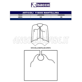 ISACCO MANTELLINA BIANCO 100 % POLYESTER