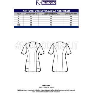 ISACCO CASACCA ABERDEEN BOHEME BIANCO 100% POLYESTER BOHÉME