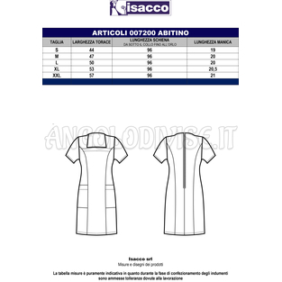 ISACCO ABITINO STRETCH BIANCO 97% COTTON 3% SPANDEX - SUPER STRETCH