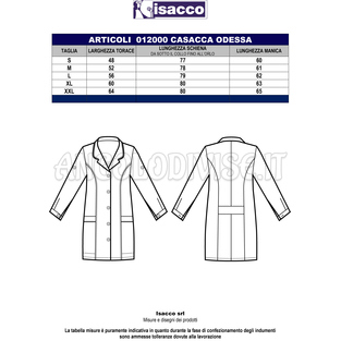 ISACCO CASACCA ODESSA VERMIGLIO 65% POLYESTER  35% COTTON