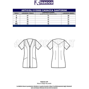 ISACCO CASACCA SANTORINI ROSA+NERO 65% POLYESTER  35% COTTON