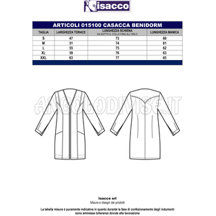 ISACCO CASACCA BENIDORM LILLA 65% POLYESTER  35% COTTON