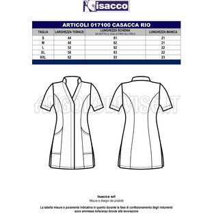 ISACCO CASACCA RIO BOHEME BIANCO 100% POLYESTER BOHÉME