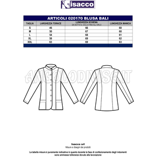ISACCO BLUSA BALI M/M BOHEME BIANCO 100% POLYESTER BOHÉME