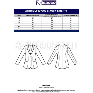 ISACCO GIACCA LIBERTY BLU 100 % POLYESTER