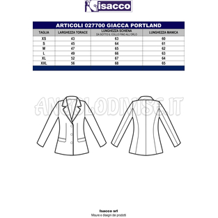 ISACCO GIACCA PORTLAND BLU 100 % POLYESTER