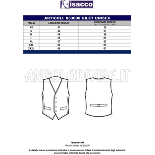 ISACCO GILET UNISEX OPORTO 100 % POLYESTER