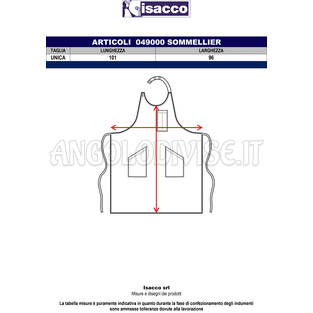 ISACCO SOMMELIER BALTIMORA 100 % POLYESTER