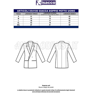 ISACCO GIACCA DOPPIO PETTO COLLO LANCIA CREME 100 % POLYESTER