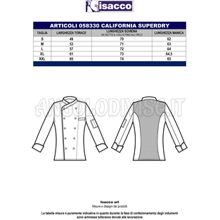 ISACCO GIACCA CALIFORNIA SLIM SUPERDRY BIANCO + NERO 100% POLYESTER  SUPERDRY MICROFIBRA