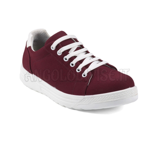 ISACCO SCARPA SNEAKER COMFORT UNISEX BORDEAUX