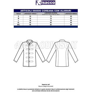 ISACCO COREANA CON ALAMARI CREMA 100 % POLYESTER