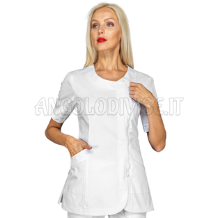 ISACCO CASACCA BABILONIA BIANCO 65% POLYESTER  35% COTTON