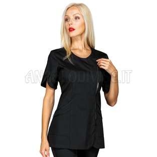 ISACCO CASACCA BABILONIA NERO 65% POLYESTER  35% COTTON