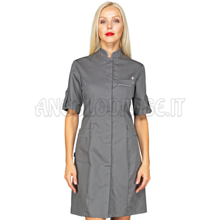 ISACCO CAMICE VENEZIA M/M GRIGIO + CODINO GRIGIO 65% POLYESTER  35% COTTON