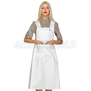 ISACCO GREMBIULE NAGANO BIANCO 100 % COTTON