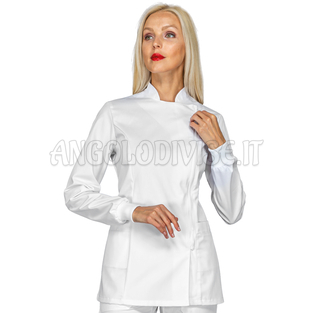 ISACCO CASACCA COVENTRY POLSO IN MAGLIA BIANCO 100 % COTTON