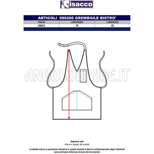 ISACCO BISTRO SMOKE 100 % POLYESTER