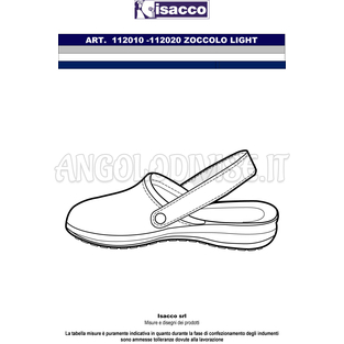 ISACCO ZOCCOLO DONNA LIGHT BIANCO