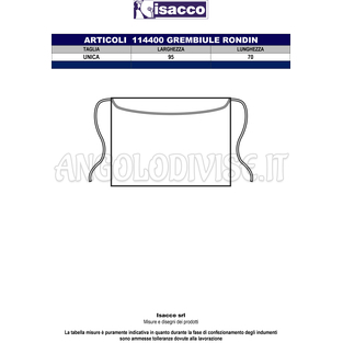 ISACCO RONDIN CM 95X70 BISCOTTO+MORO 65% POLYESTER  35% COTTON