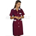 ISACCO CAMICE POSITANO M/M BORDEAUX+R.BORDEAUX 65% POLYESTER  35% COTTON