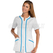 ISACCO CASACCA ARUBA M/M BIANCO+TURCHESE 65% POLYESTER  35% COTTON