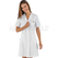 ISACCO CAMICE DONNA VALENCIA SLIM M/M BOHEME BIANCO 100% POLYESTER BOHÉME