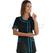 ISACCO CASACCA BRASILIA NERO+TURCHESE 65% POLYESTER  35% COTTON