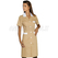ISACCO CAMICE POSITANO M/M BISCOTTO+BIANCO 65% POLYESTER  35% COTTON