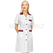 ISACCO CAMICE POSITANO M/M BIANCO+BORDEAUX 65% POLYESTER  35% COTTON