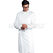 ISACCO CAMICE DENTISTA POLSI IN MAGLIA BIANCO 100 % COTTON