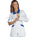 ISACCO CASACCA TORTOLA BIANCO+BLU CINA 65% POLYESTER  35% COTTON