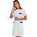 ISACCO CAMICE CATALINA M/M BIANCO+BLU CINA 65% POLYESTER  35% COTTON