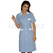 ISACCO CAMICE POSITANO M/M RIGA AZZURRO+BIANCO 65% POLYESTER  35% COTTON