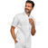 ISACCO CASACCA CORFU' CON ZIP  BIANCO M/M 65% POLYESTER  35% COTTON