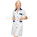 ISACCO CAMICE POSITANO M/M BIANCO+BLU CINA 65% POLYESTER  35% COTTON