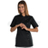 ISACCO CASACCA NIZZA BOTTONI A PRESSIONE M/M NERO 65% POLYESTER  35% COTTON