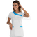ISACCO MALIBU BIANCO+TURCHESE 100 % POLYESTER