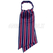 ISACCO ASCOT REGIMENTAL GRIGIO/BORDEAUX/BLU 100 % POLYESTER
