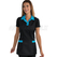 ISACCO TRINIDAD NERO+TURCHESE 100 % POLYESTER