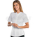 ISACCO CAMICETTA ZEFIRIA STRETCH M/M BIANCO 97% COTTON  3% SPANDEX