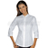 ISACCO CAMICETTA HOLLYWOOD STRETCH MAN.3/4 BIANCO 97% COTTON  3% SPANDEX