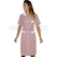 ISACCO CAMICE POSITANO M/M RIGATINO BORDEAUX+BIANCO 100 % COTTON